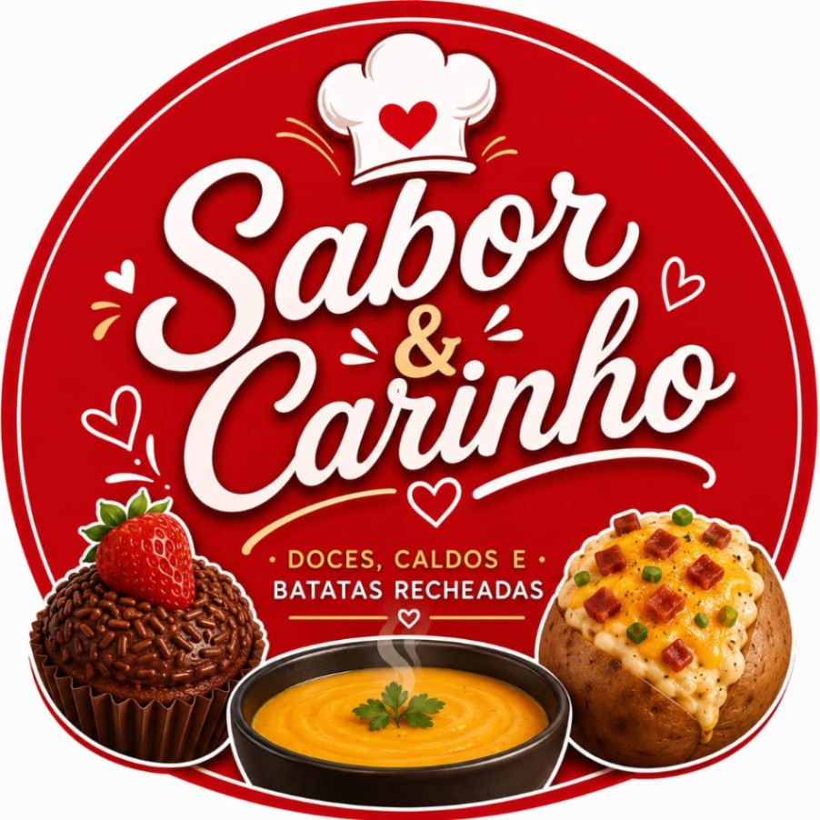 SABOR E CARINHO EMPADÃO,TRUFA E PUDIM