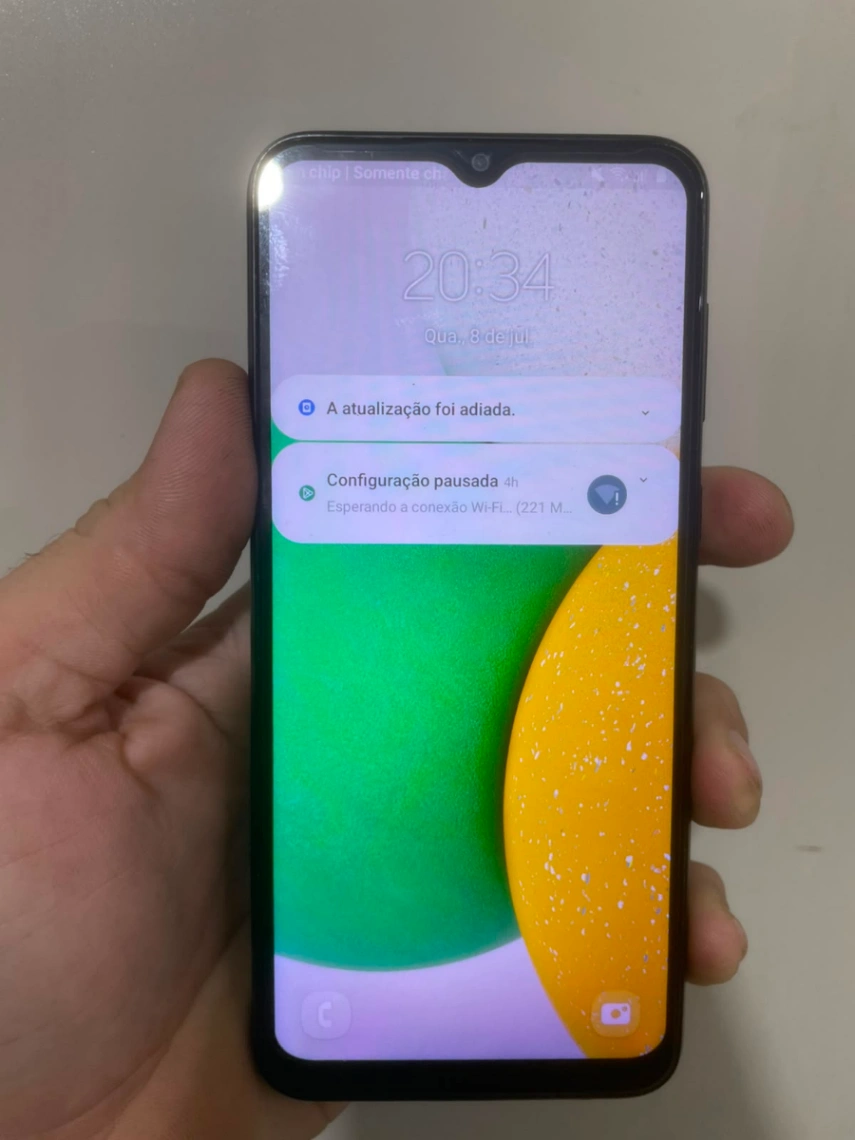 Celular Samsung A03 CORE COM 32 GIGAS BARATO COM CABO