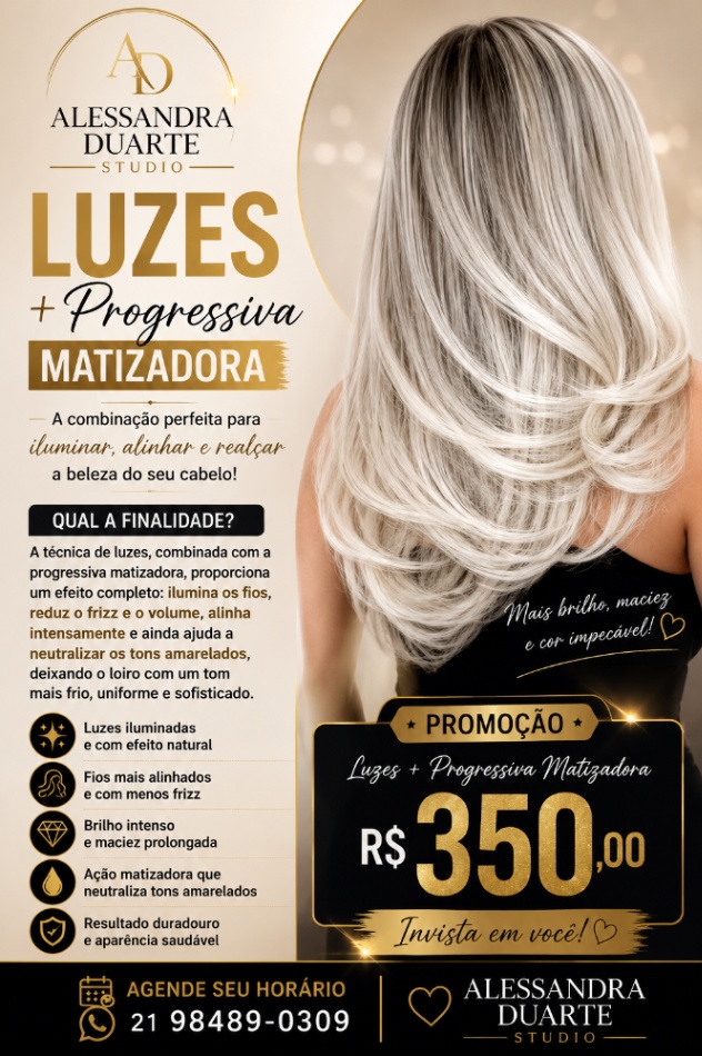 Luzes + progressiva matizada
