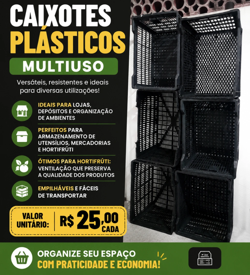 Caixotes de plástico