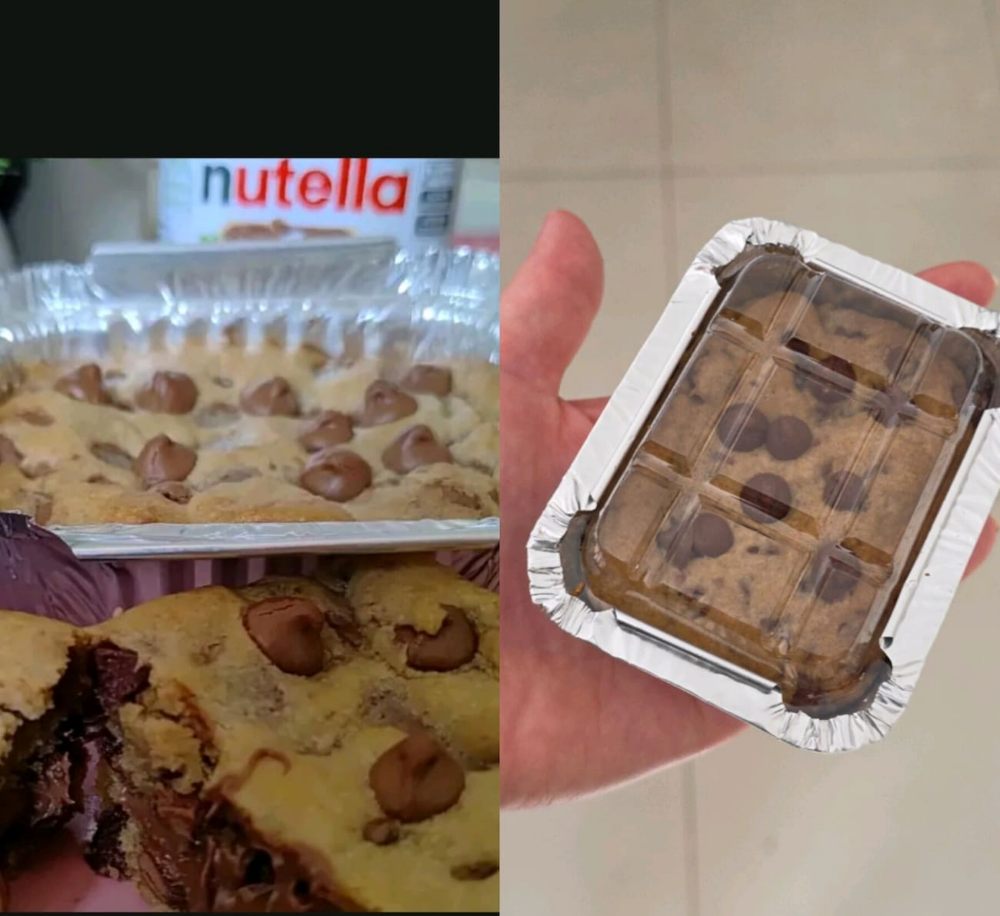 Mini marmita Cookie recheado com Nutella