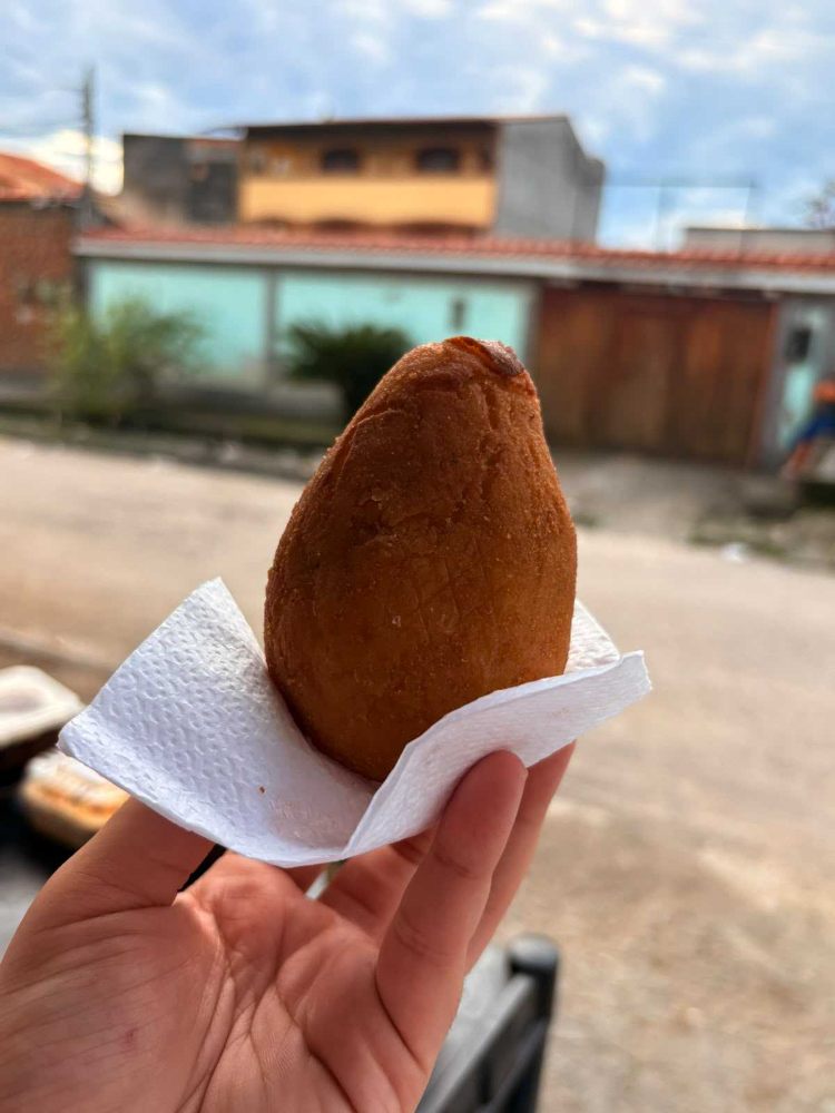 Coxinha de camarão + Guaravita