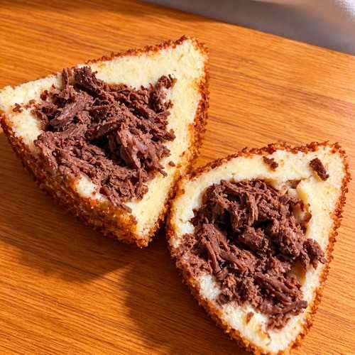 Coxinha de costela com cream Chesse
