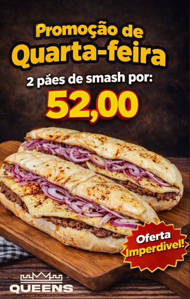 PROMO RELANPAGO 2 PÃES DE SMASH POR R$52,00